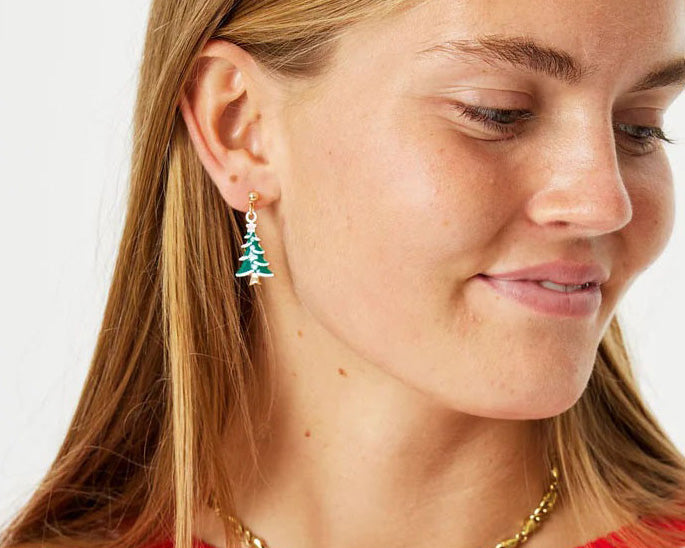 Boucles D'Oreilles Créoles De Noël - Design Torsadé Rayé, Sucre D'Orge, Pour Femmes Et Filles