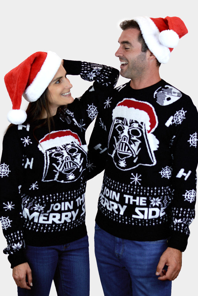 Pull de Noël Join The Merry Side couple