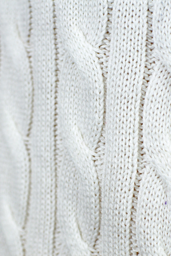 Pull de Noël Blanc Chic Alaska détail 1