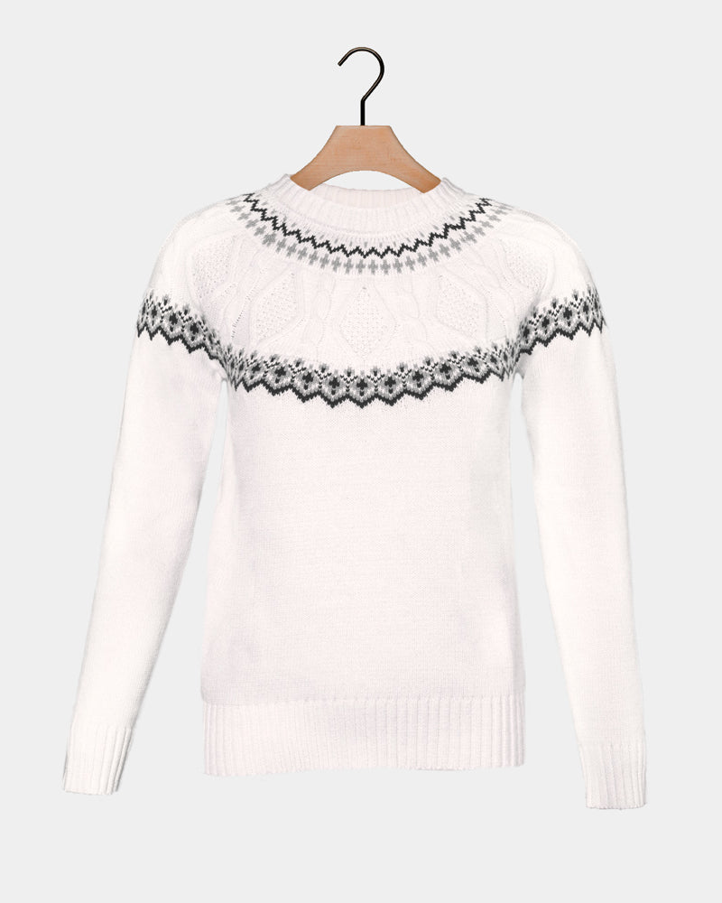 Arctique Pull pour Femme en Coton Bio