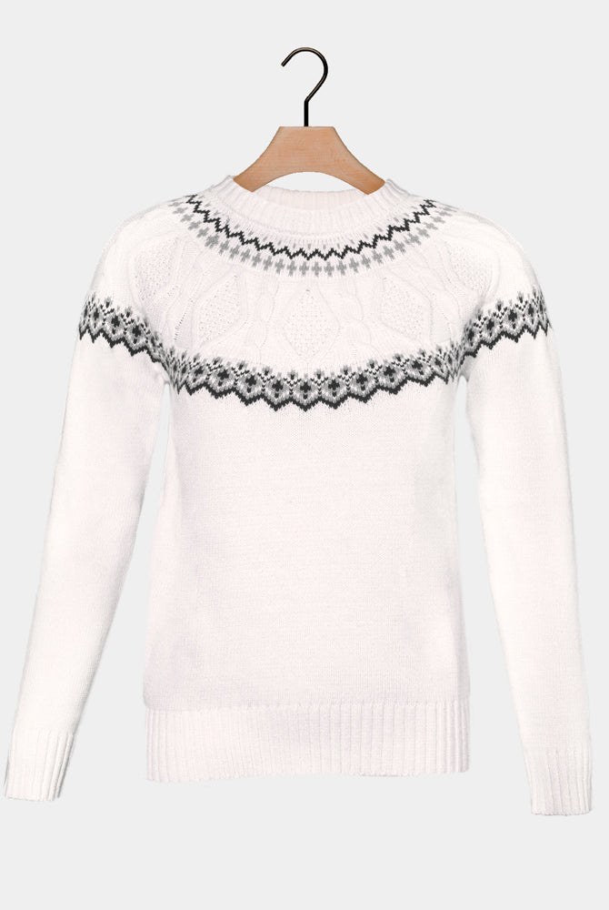 Arctique Pull pour Femme en Coton Bio