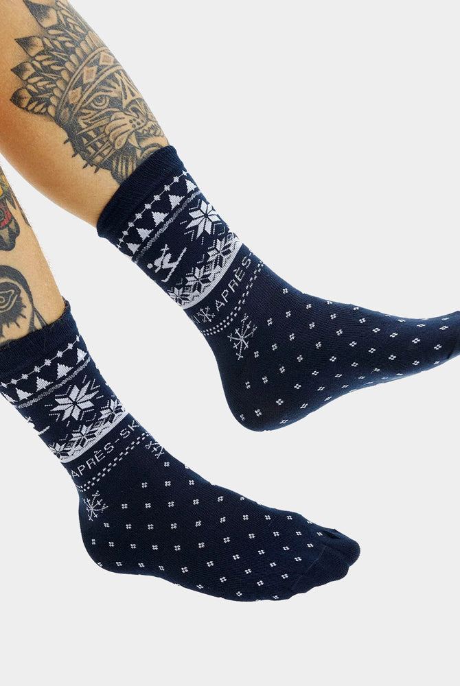 Chaussettes de Noël Unisexes Après Ski