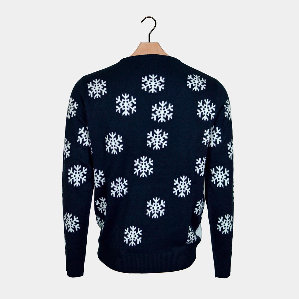 Renne et Père Noël Conduisent Pull de Noël