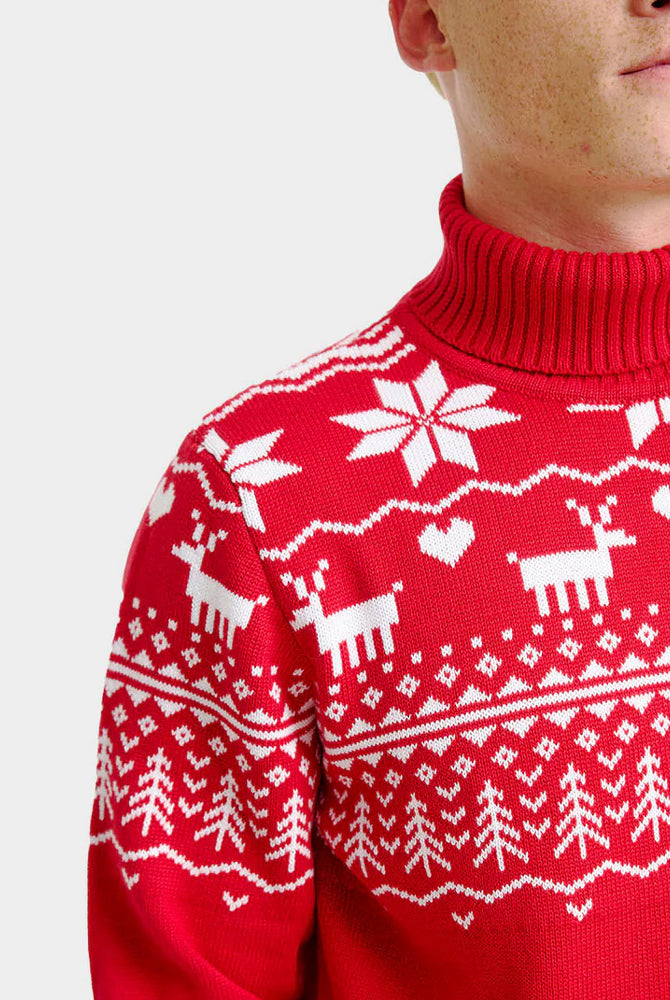 Pull de Noël Homme Col Roulé Greenlandish Coton Bio
