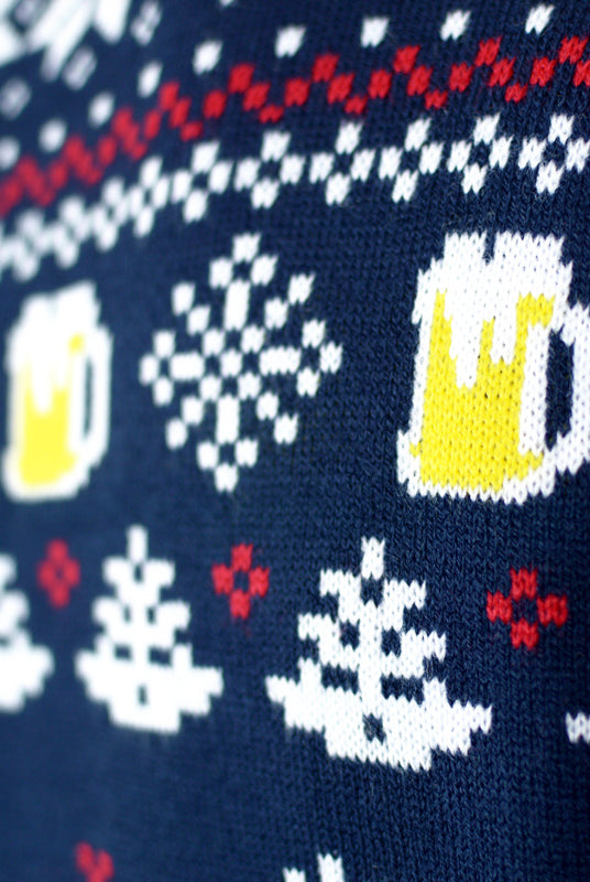 Pull de Noël pour Couple Beer Pocket 3D detail