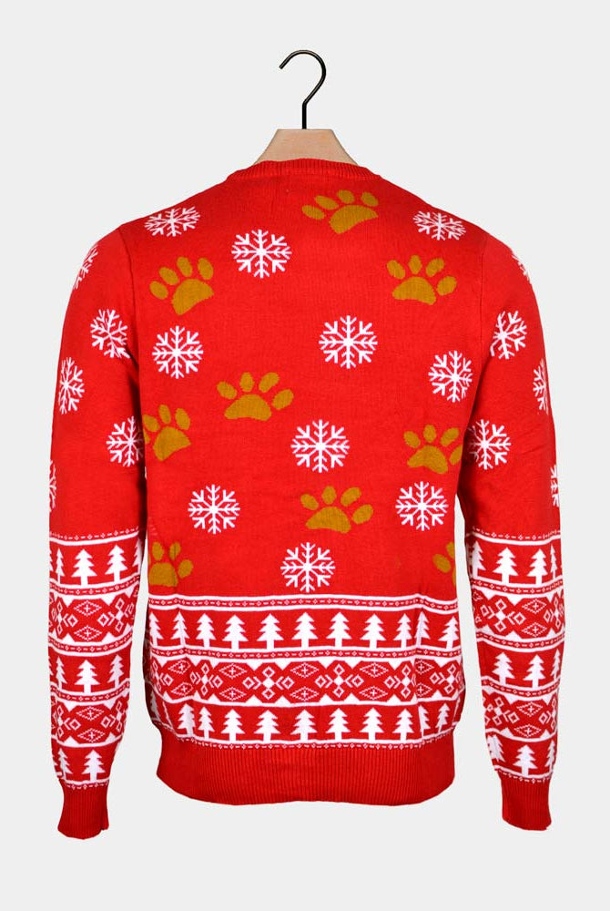 Pull de Noël pour Famille Petit Chien