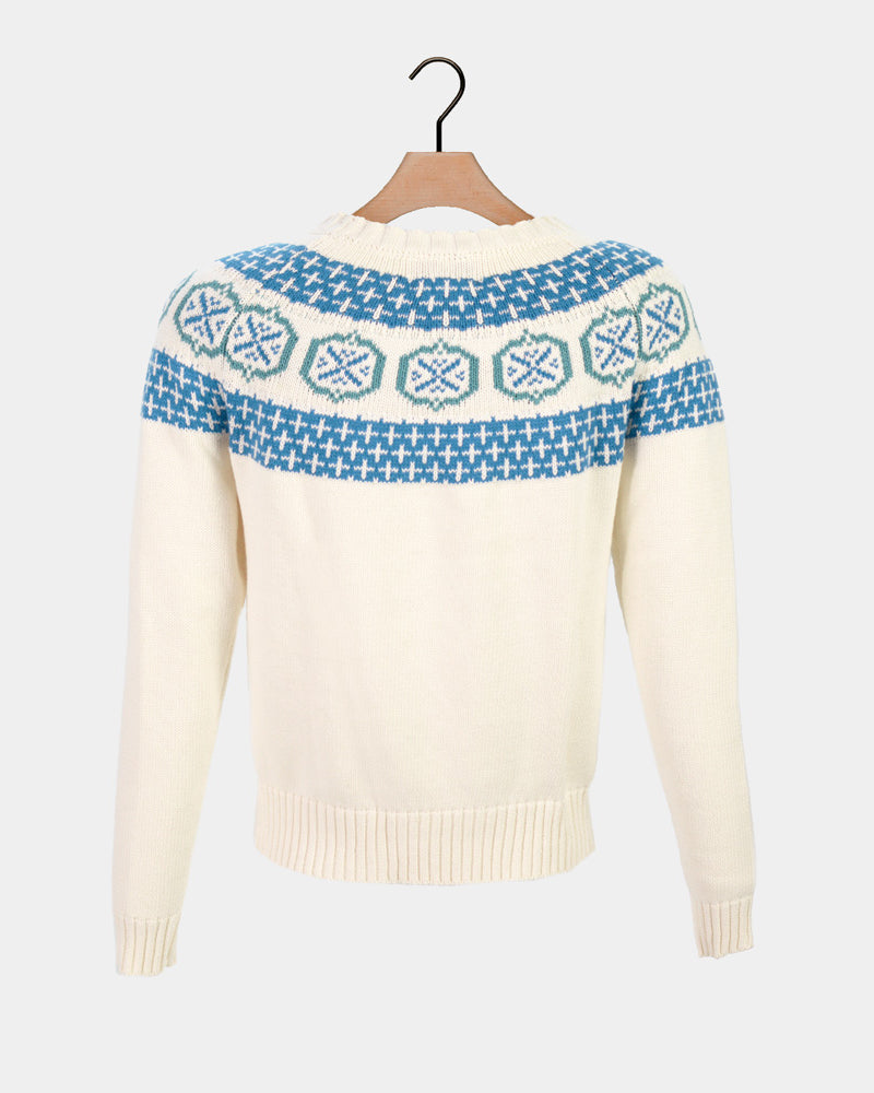 Glacier Pull pour Femme en Coton Bio