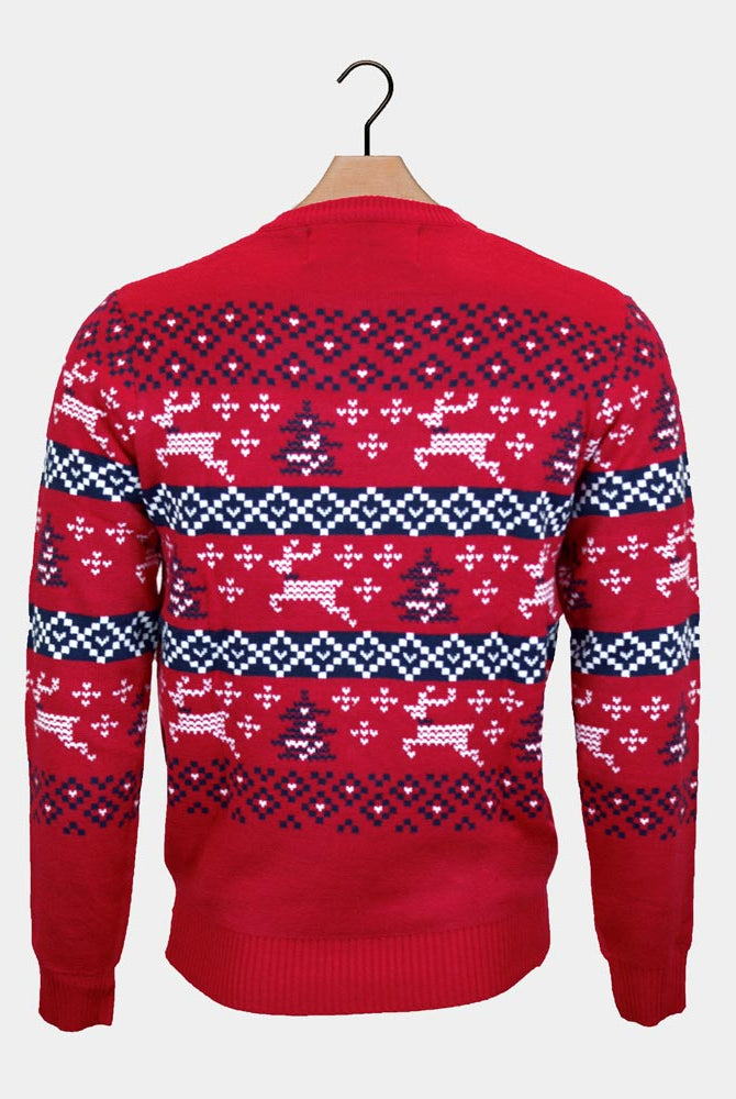 Pull de Noël Homme Rouge Canada
