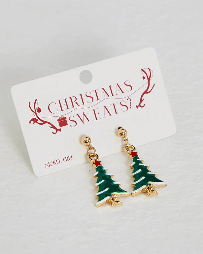 Boucles d'oreilles de Noël Sapin de Noël