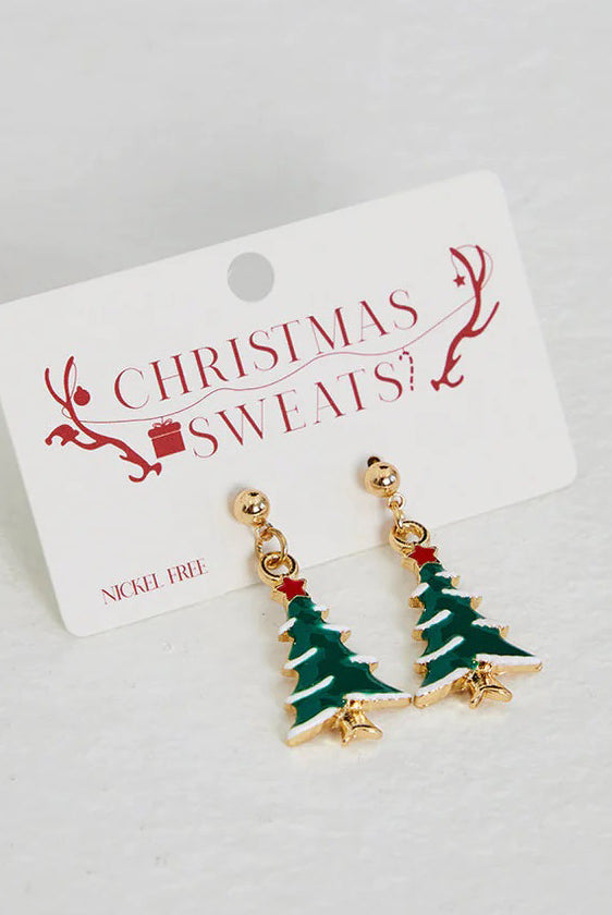 Boucles d'oreilles de Noël Sapin de Noël