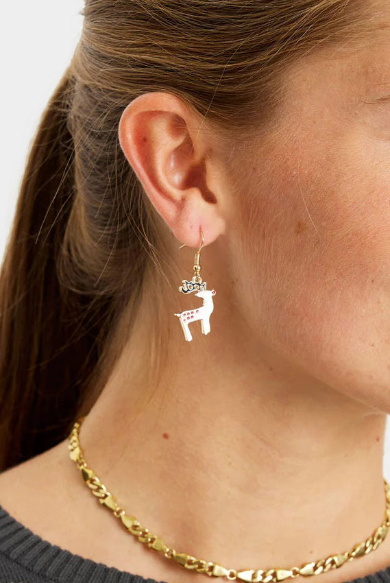 Boucles d'oreilles de Noël Renne