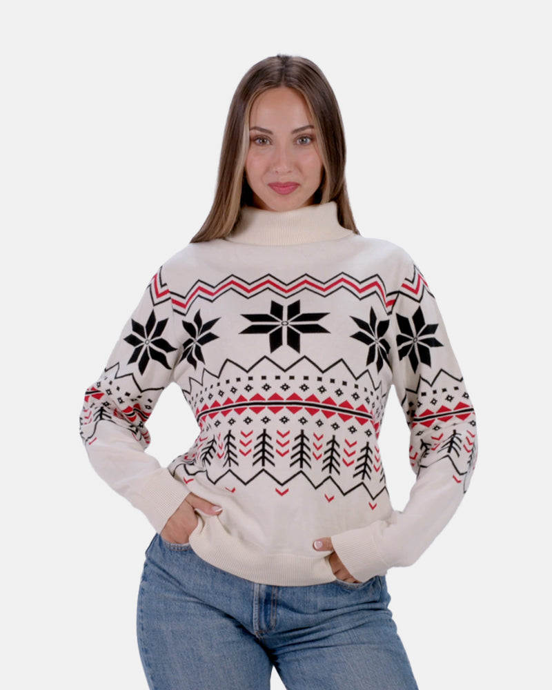 Pull pour Couple Après-ski Femme Coton Bio