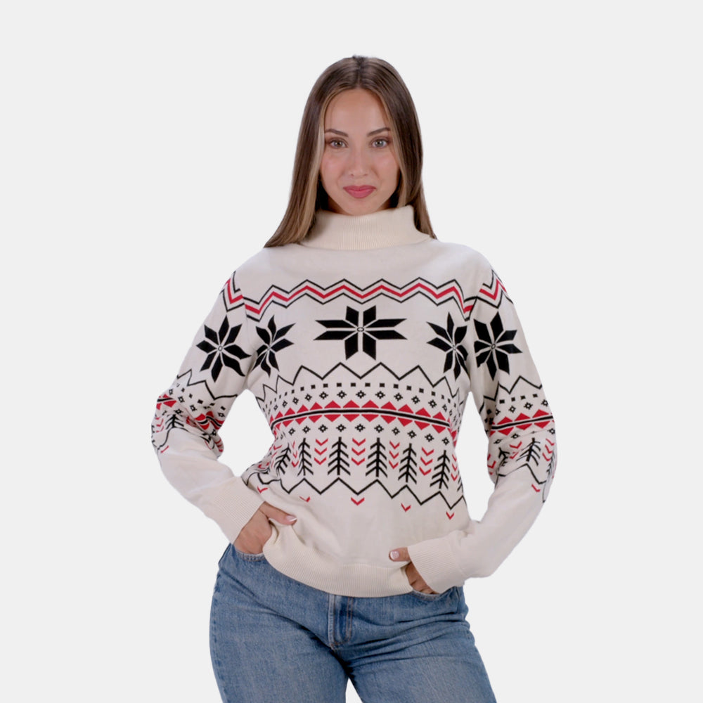 Pull pour Couple Après-ski Femme Coton Bio