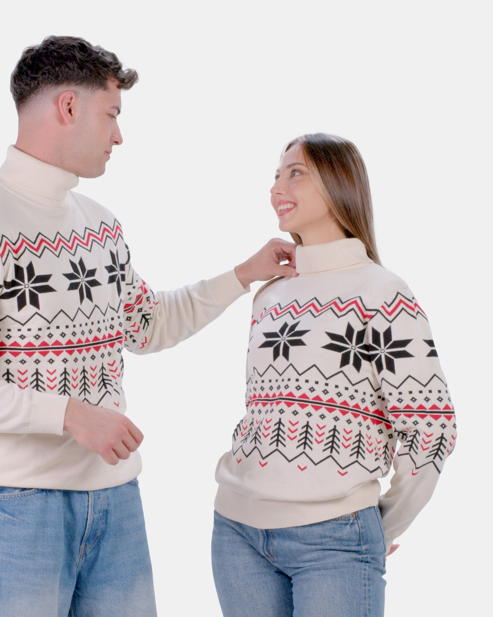 Pull pour Couple Après-ski en Coton Bio