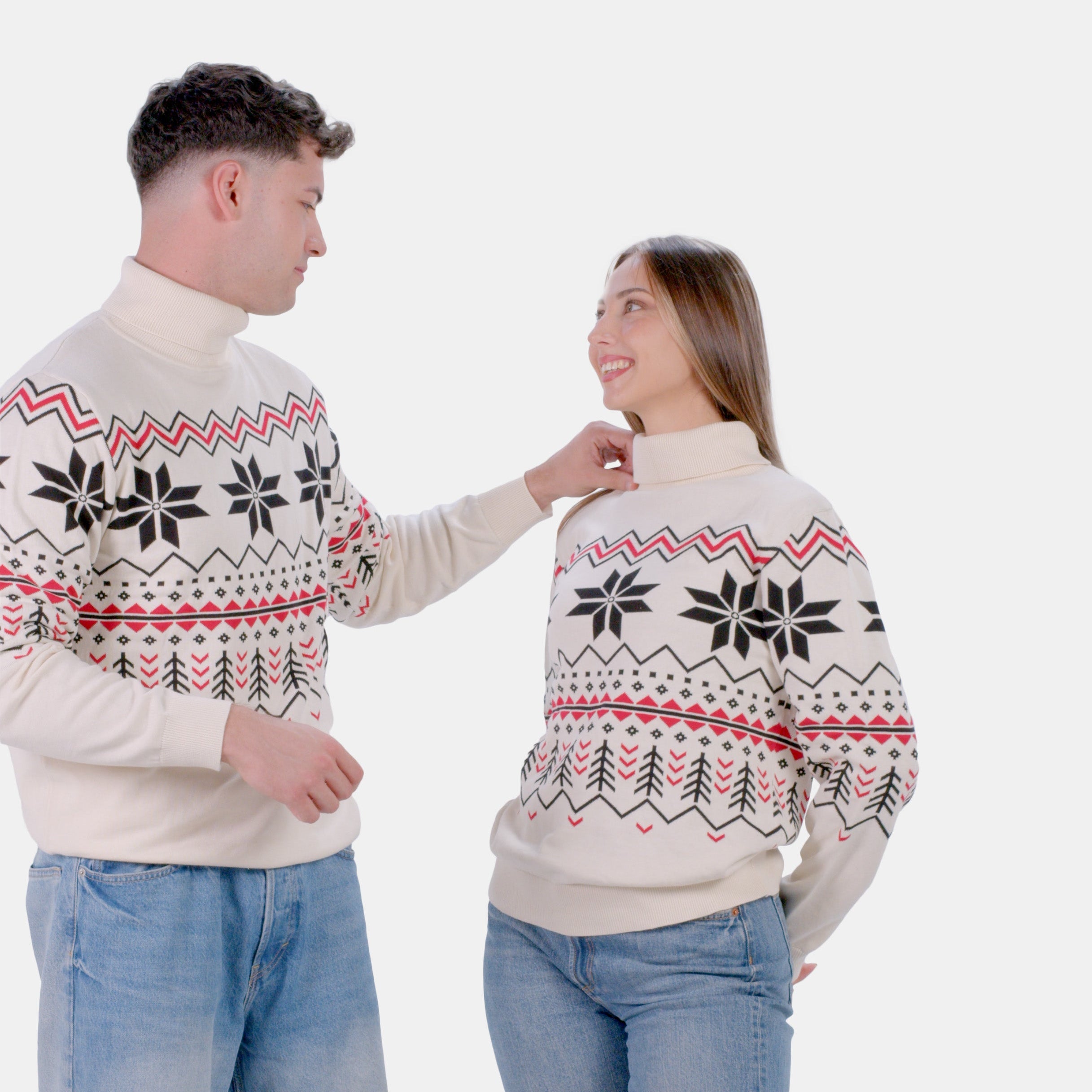 Pull pour Couple Après-ski en Coton Bio