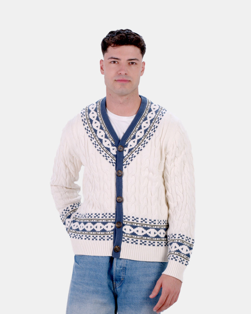 Pull pour Couple Cardigan Cottage de Rêve Homme Coton Bio