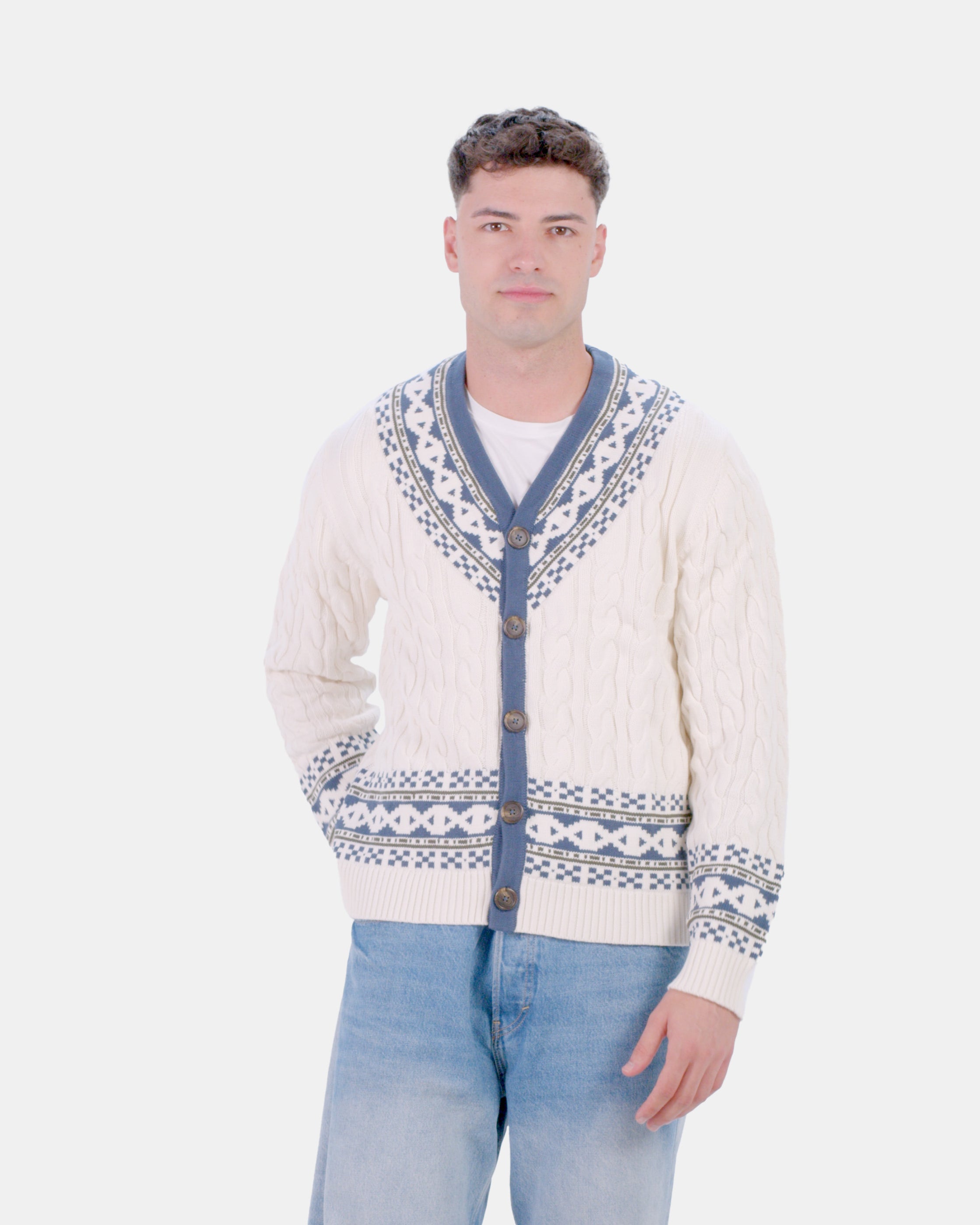 Pull pour Couple Cardigan Cottage de Rêve Homme Coton Bio