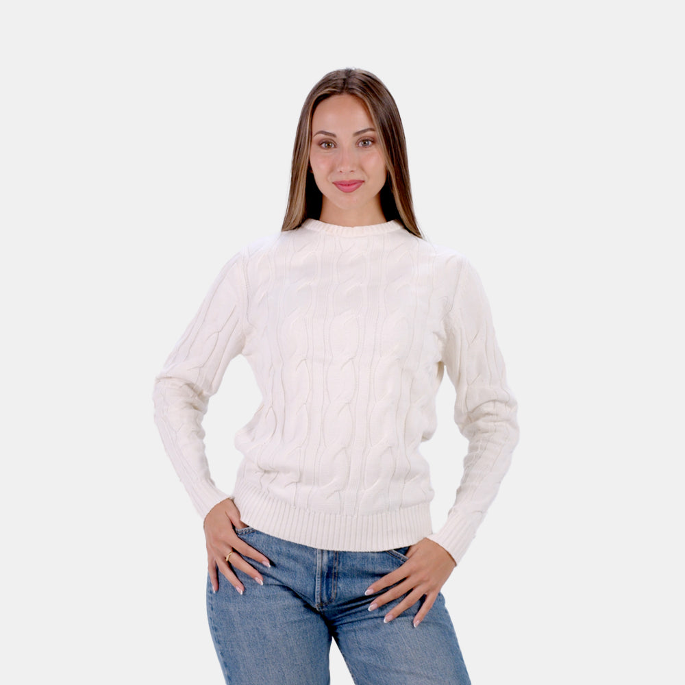 Pull pour Couple Neige en Coton Bio Femme