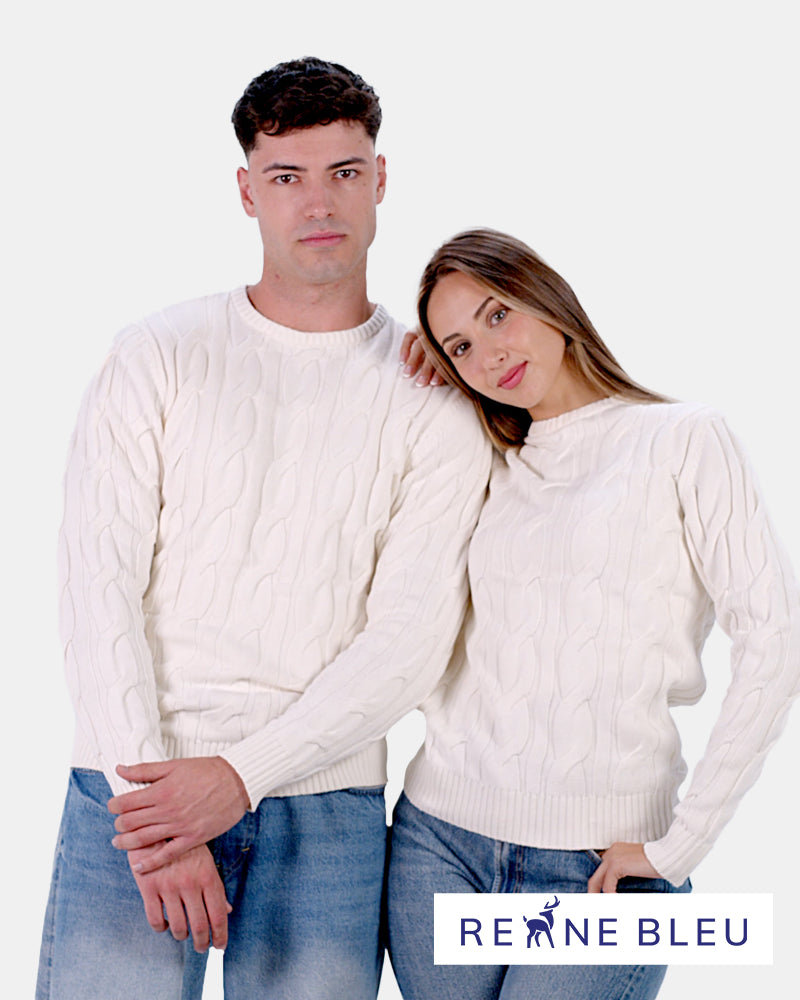 Pull pour Couple Neige en Coton Bio