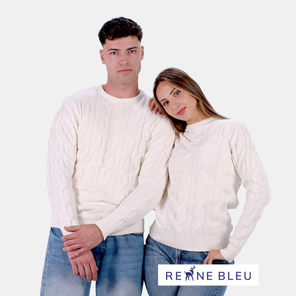 Pull pour Couple Neige en Coton Bio