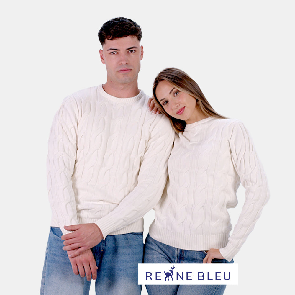 Pull pour Couple Neige en Coton Bio