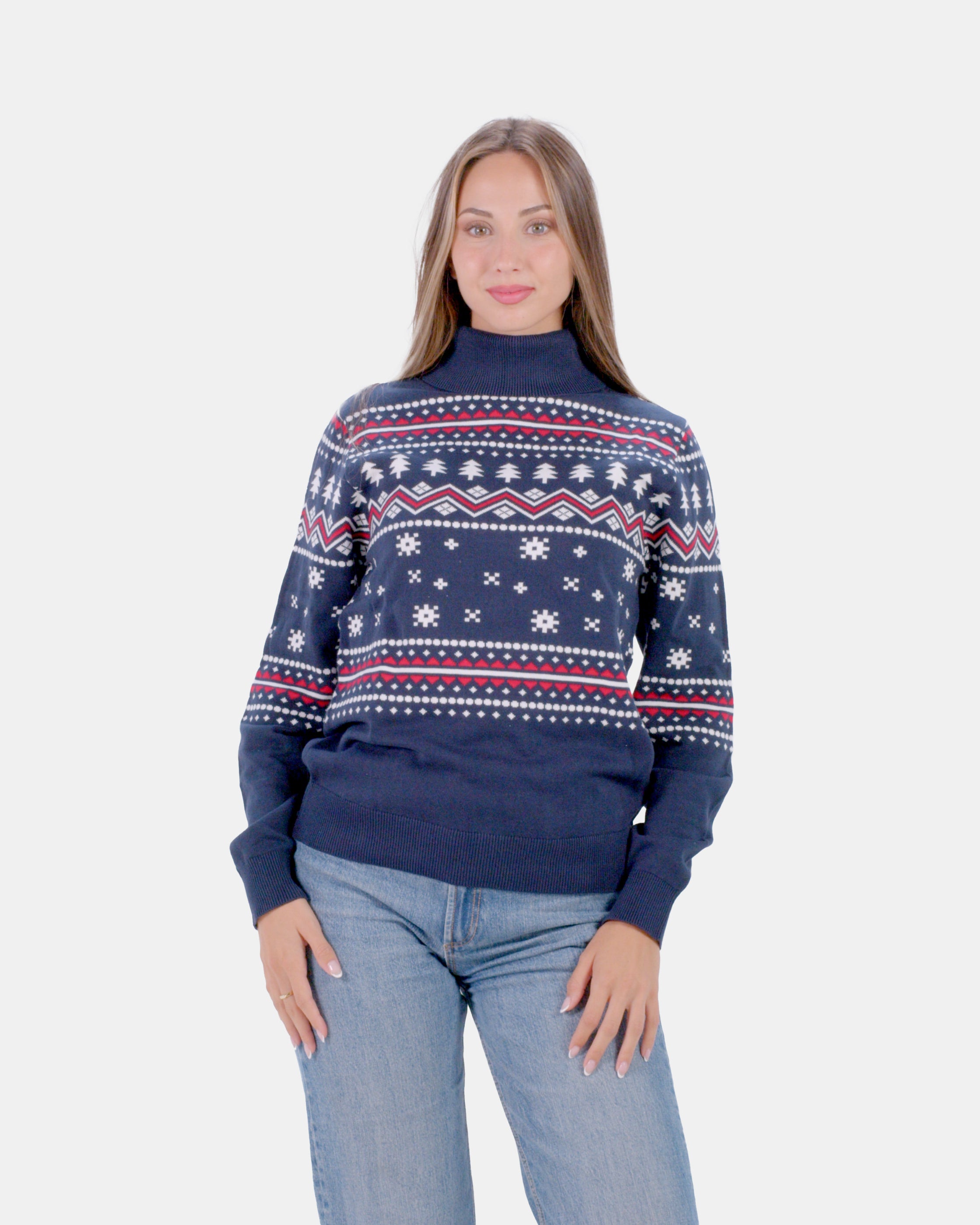 Pull pour Couple Perle Givrée en Coton Bio Femme