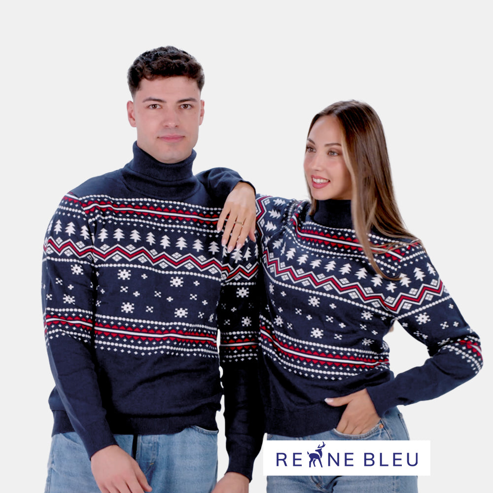 Pull pour Couple Perle Givrée en Coton Bio