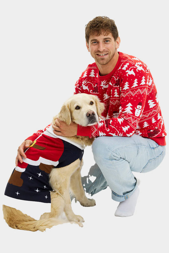 Pull de Noël pour Chien Costume du Père Noël Homme