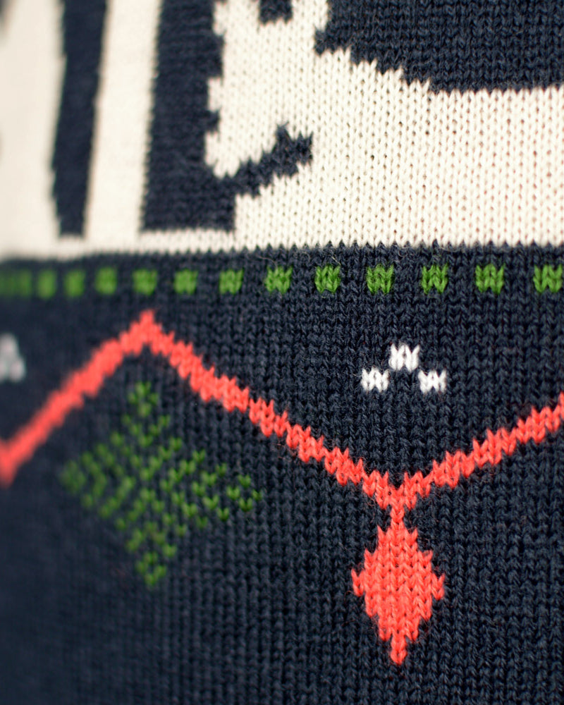 Pull de Noël pour Couple Bleu Nativity