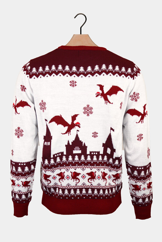 Pull de Noël pour Couple Christmas is Coming Dragons