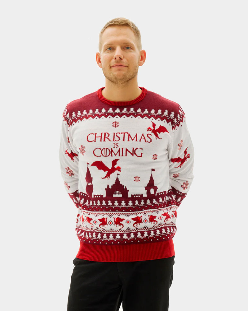 homme Pull de Noël pour Couple Christmas is Coming