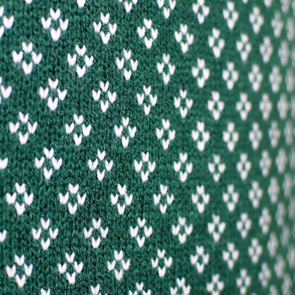 Pull de Noël pour Couple Classique Vert et Blanc Chic