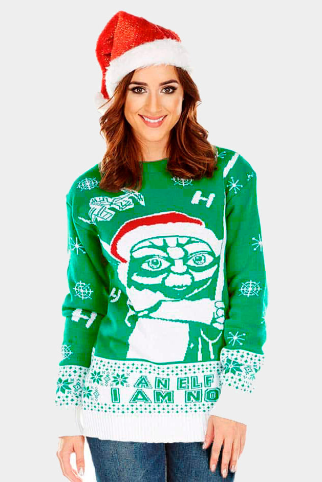 Pull de Noël pour Couple I am Not an Elf femme