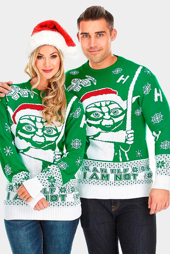 Pull de Noël pour Couple I am Not an Elf