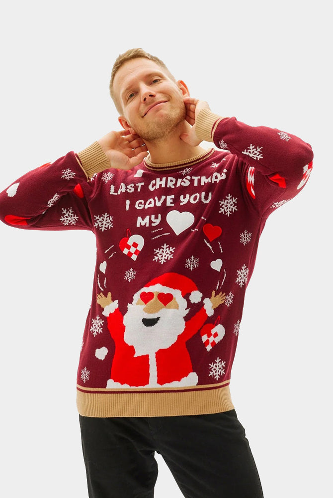 homme Pull de Noël pour Couple Last Christmas I gave you my Heart