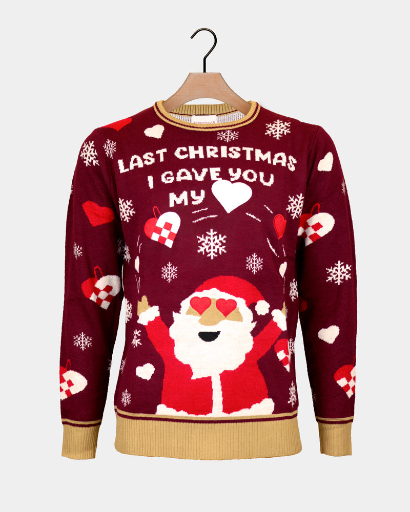 Pull de Noël pour Couple Last Christmas I gave you my Heart