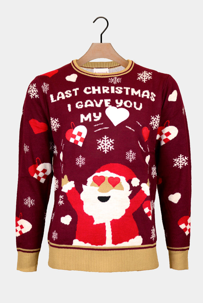 Pull de Noël pour Couple Last Christmas I gave you my Heart