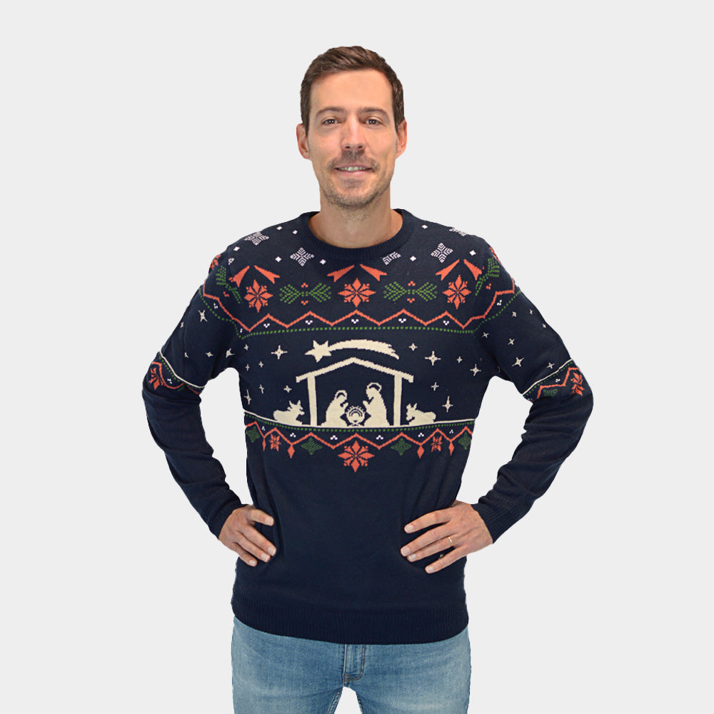 Pull de Noël pour Couple Nativity Homme