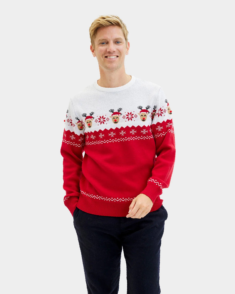 Pull de Noël pour Couple Renne Adorable Homme