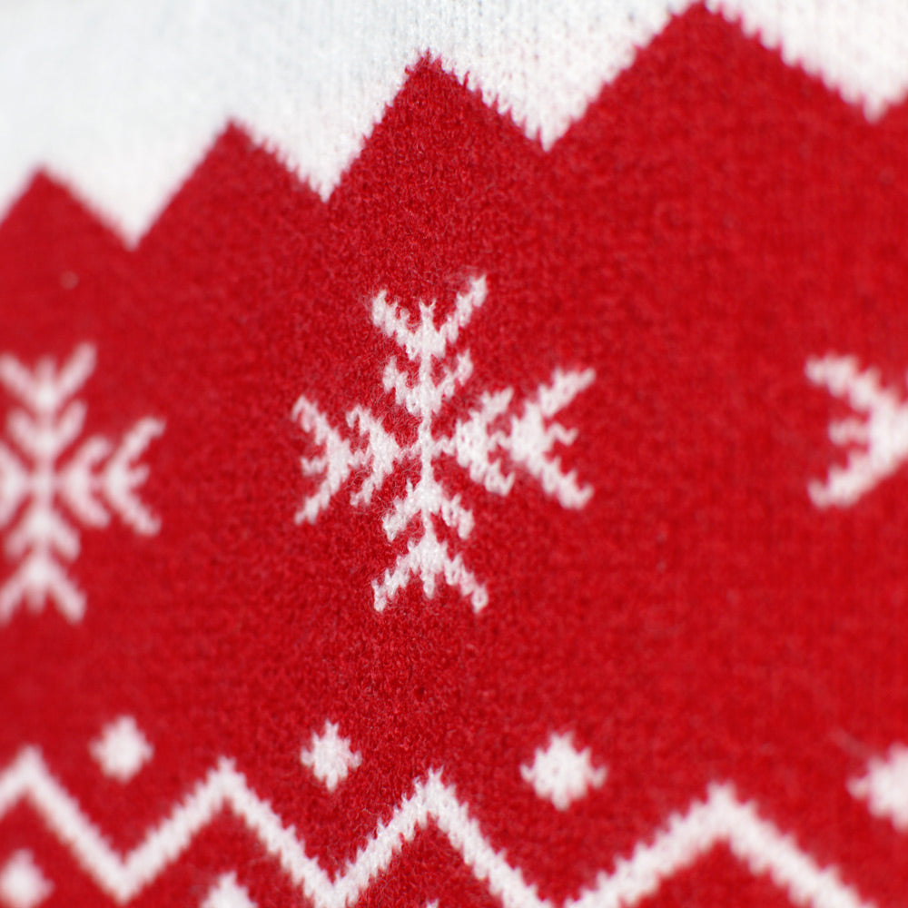 Pull de Noël pour Couple Renne Adorable Rouge