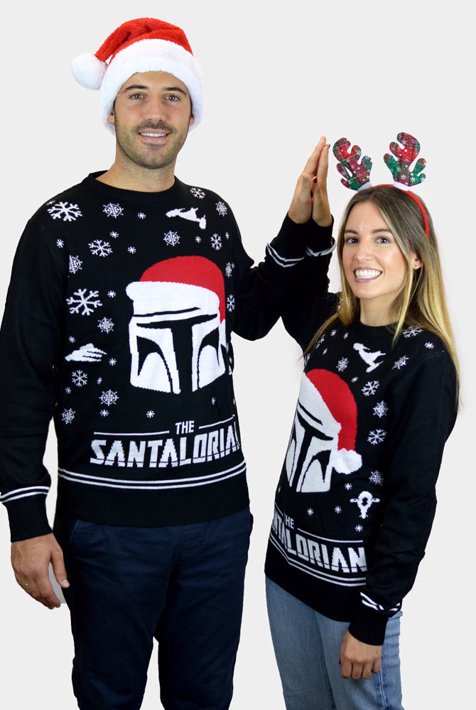 Pull de Noël pour Couple The Santalorian