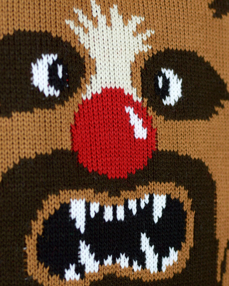 Pull de Noël pour Couple Wookiee detail