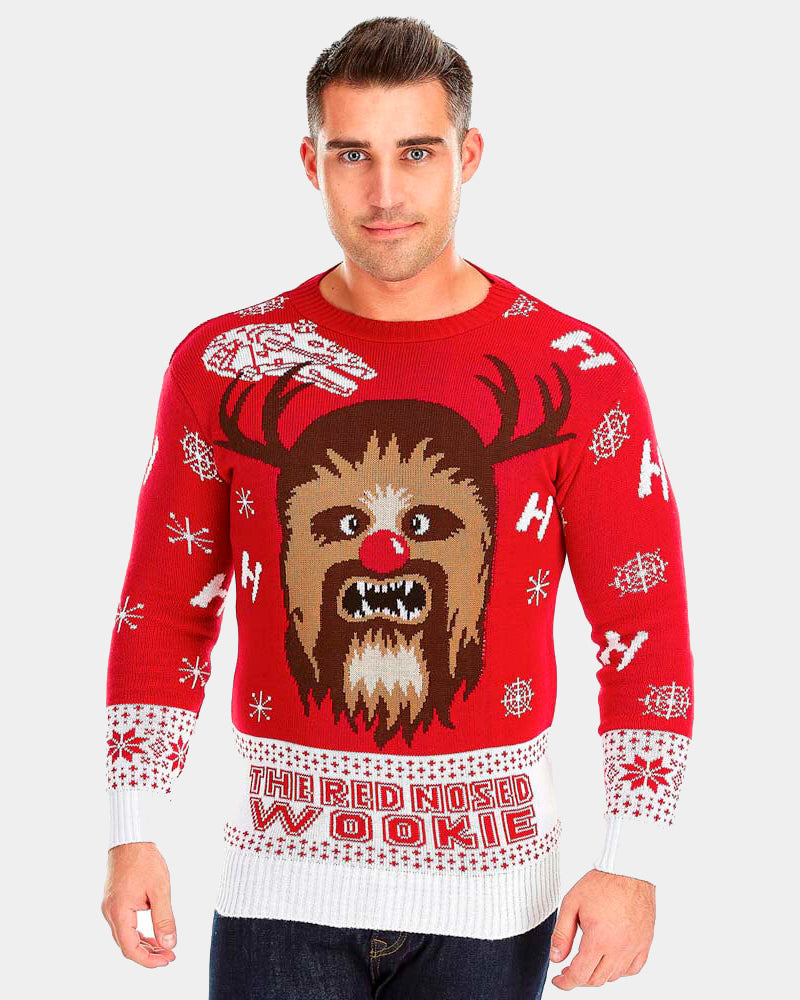 Pull de Noël pour Couple Wookiee homme