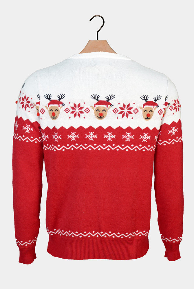 Pull de Noël pour Famille Adorable Renne