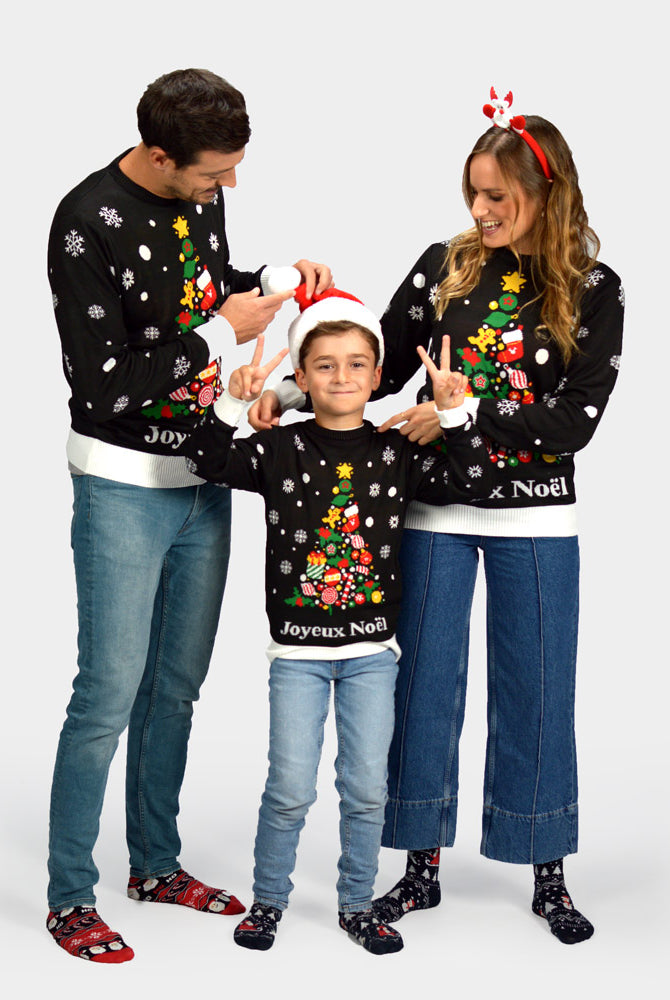 Pull de Noël pour Famille Noire Joyeux Noël