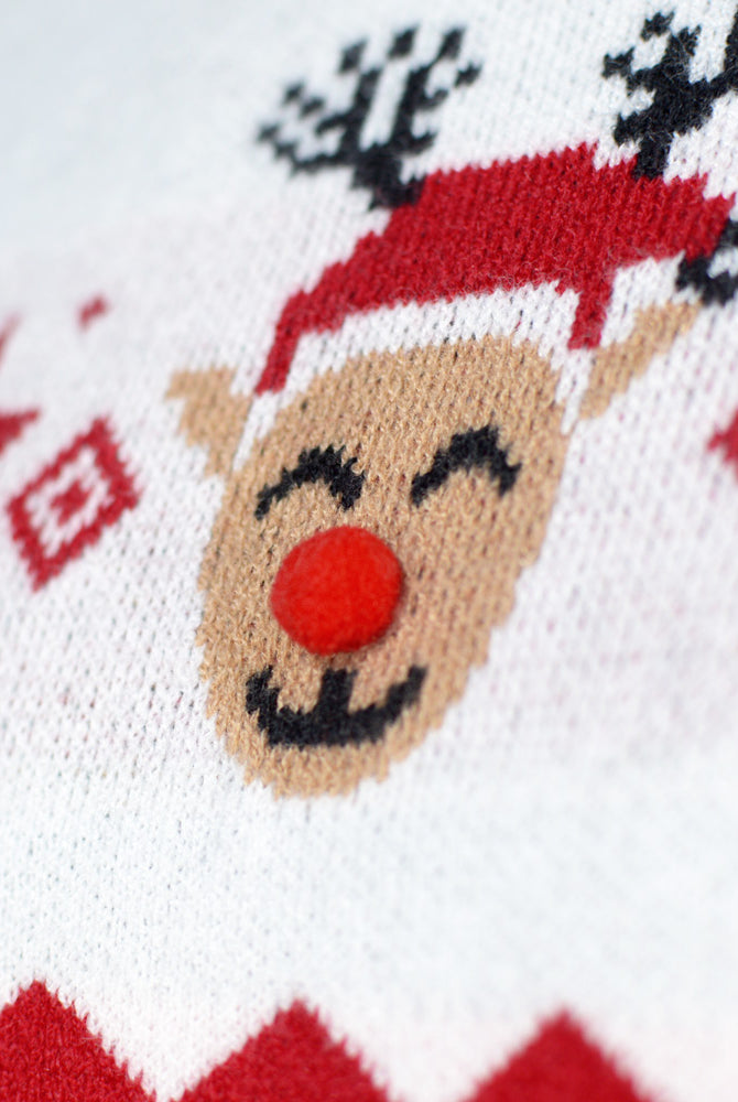 Pull de Noël pour Famille Renne Adorable 3D