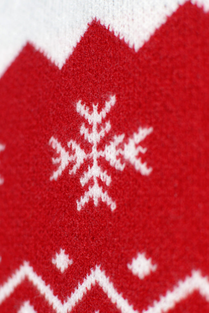 Pull de Noël pour Famille Renne Adorable Rouge