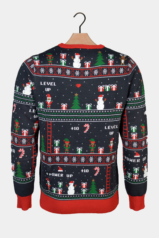 Pull de Noël pour Famille Rétro Jeux Vidéo