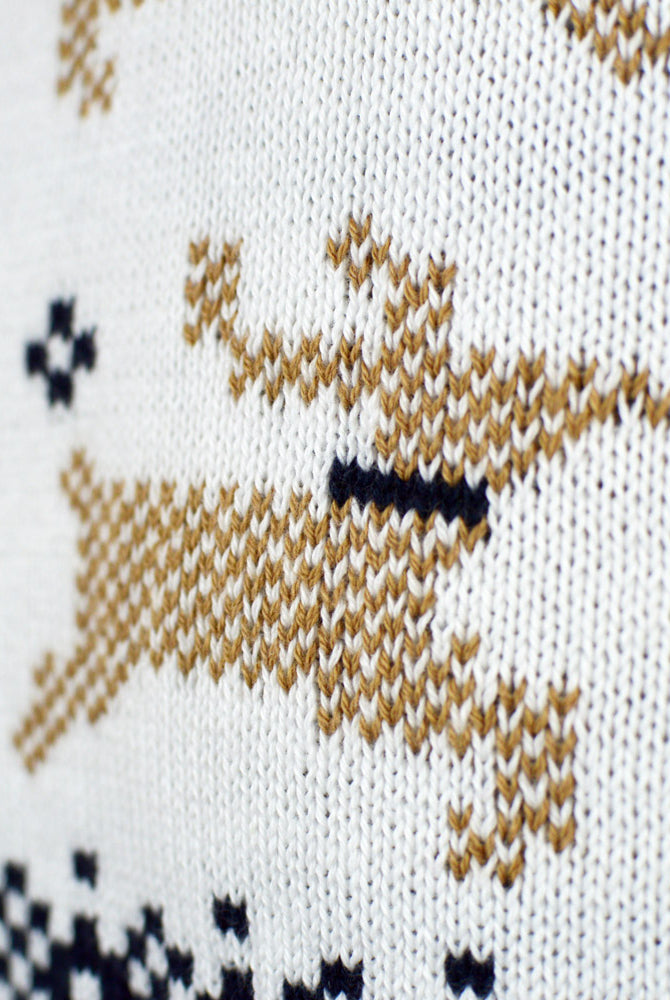Pull de Noël pour Femme Alaska Blanc Chic