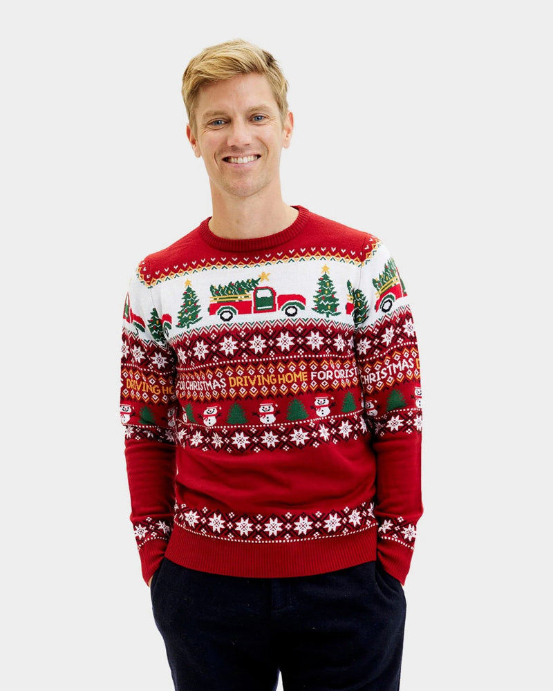 Pull de Noël pour Femme Driving Home Homme